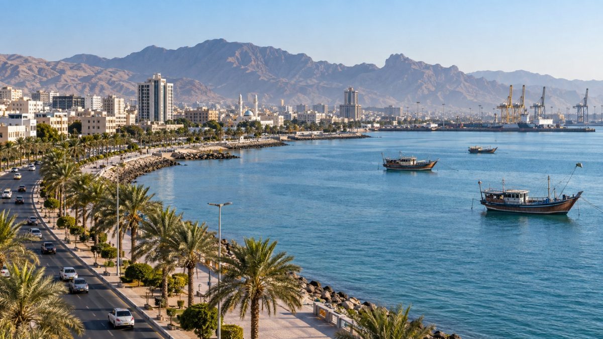 نمای ساحلی شهر بندرعباس