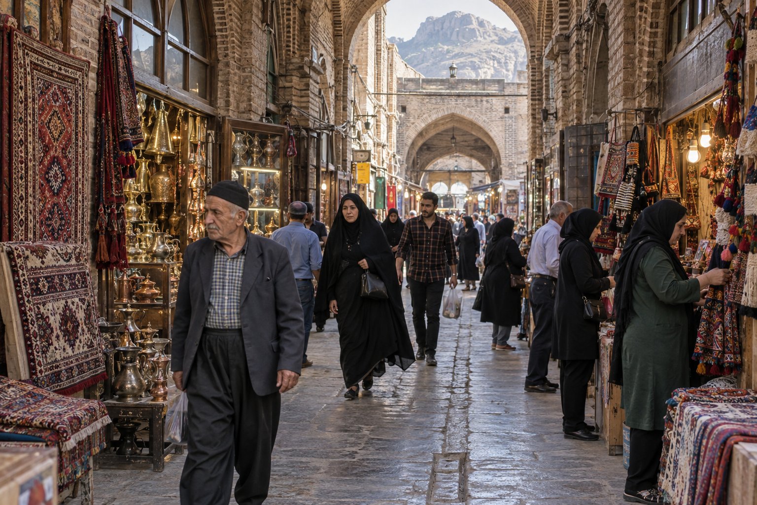 بافت شهری و بازار خرم آباد