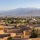 نمای شهر سمنان و دامنه‌های البرز