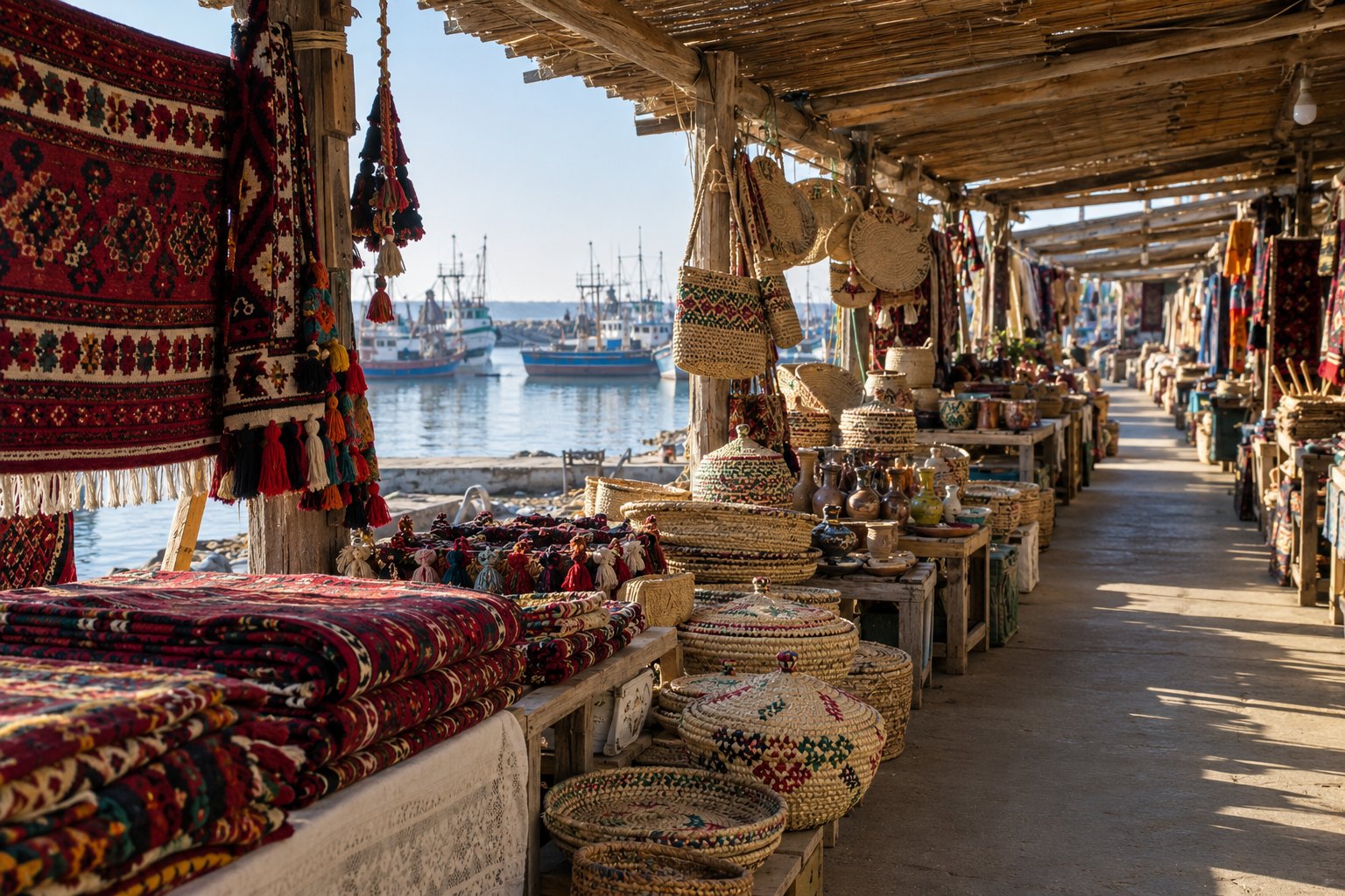 بازارچه ساحلی بندر ترکمن