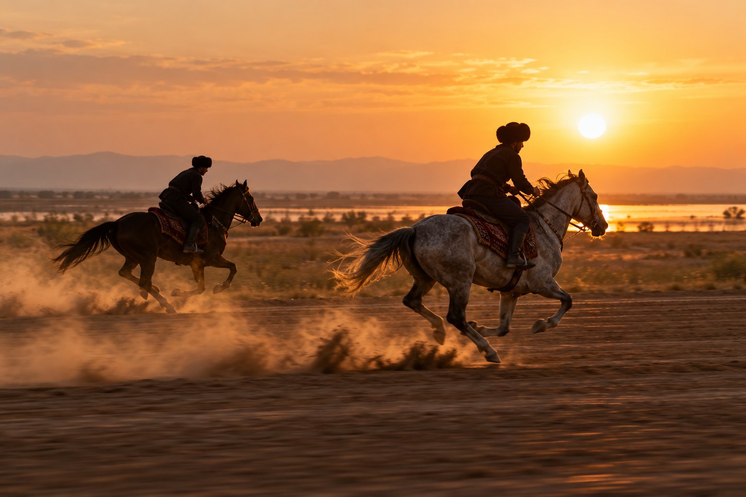 اسبهای ترکمن در مجموعه سوارکاری