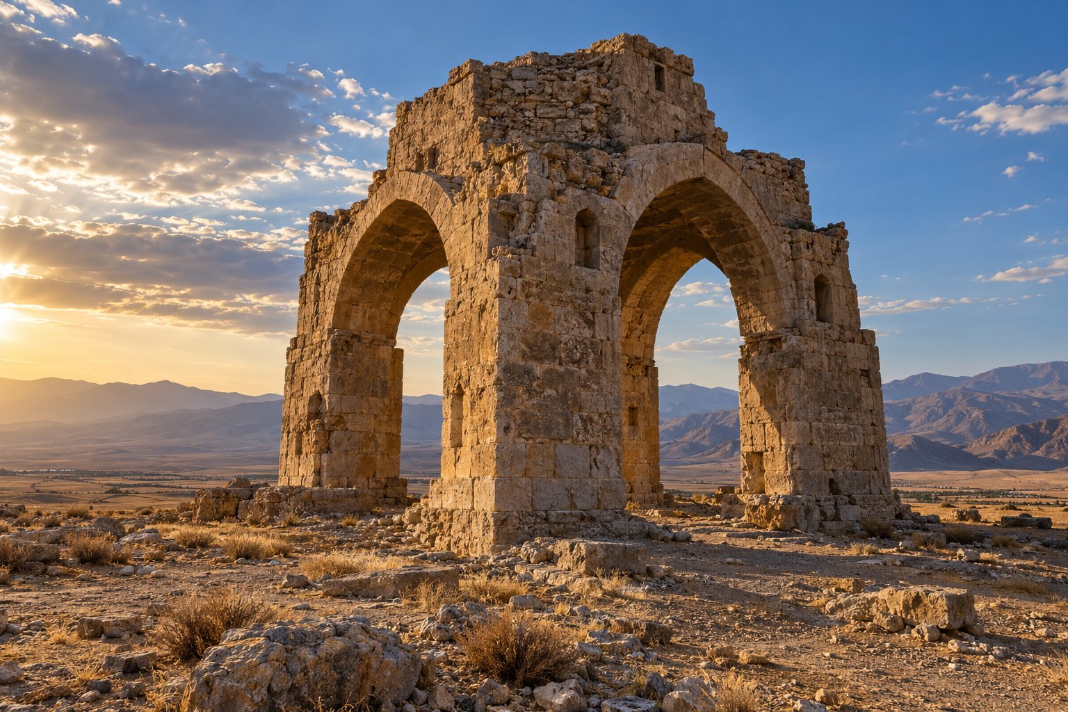 چهارطاقی تاریخی منج در بوانات