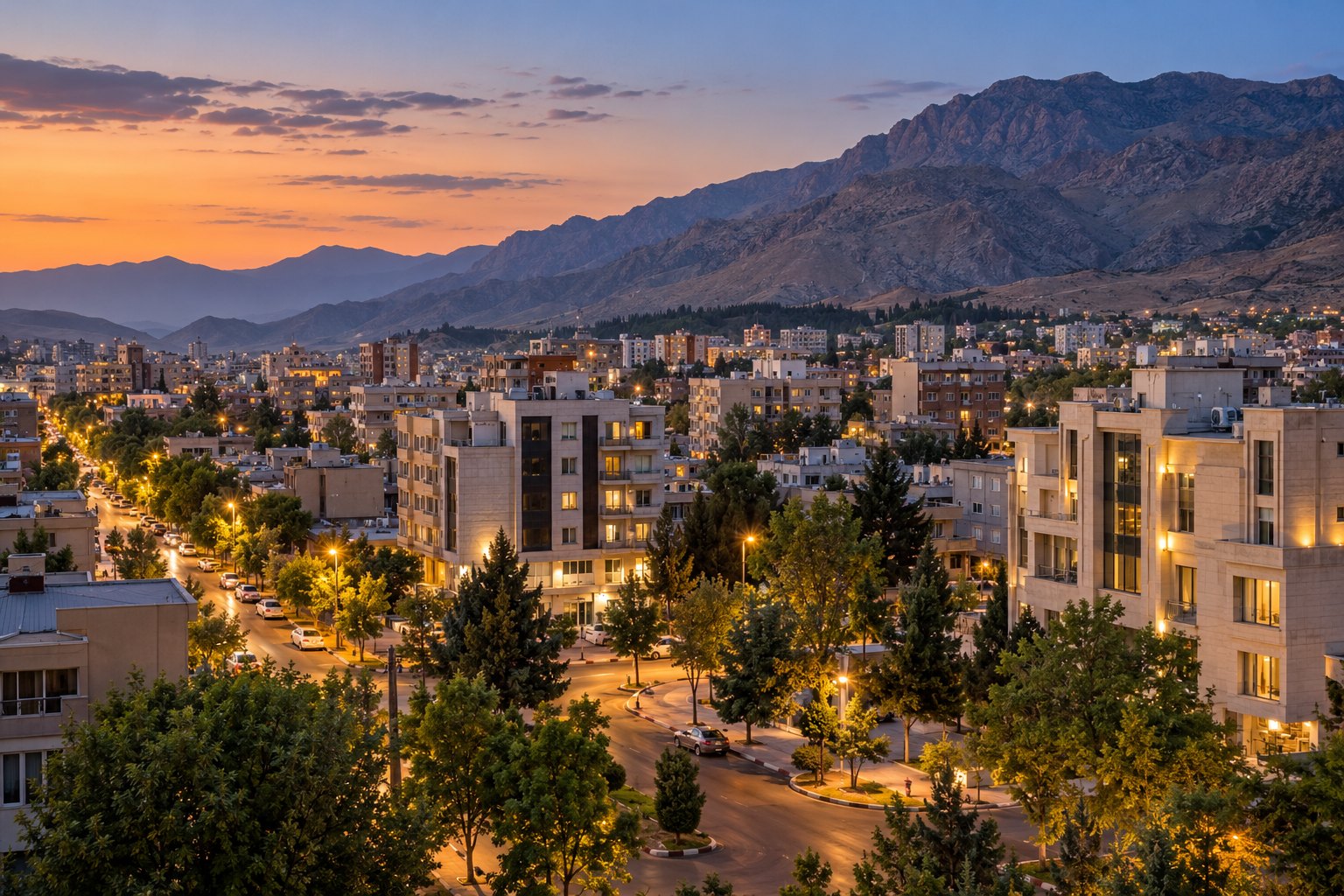 نمای شهری ایلام برای انتخاب محدوده اقامت