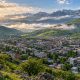 نمای شهر خلخال در میان ارتفاعات استان اردبیل