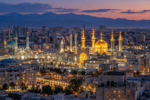نمای شهری مشهد و حرم امام رضا